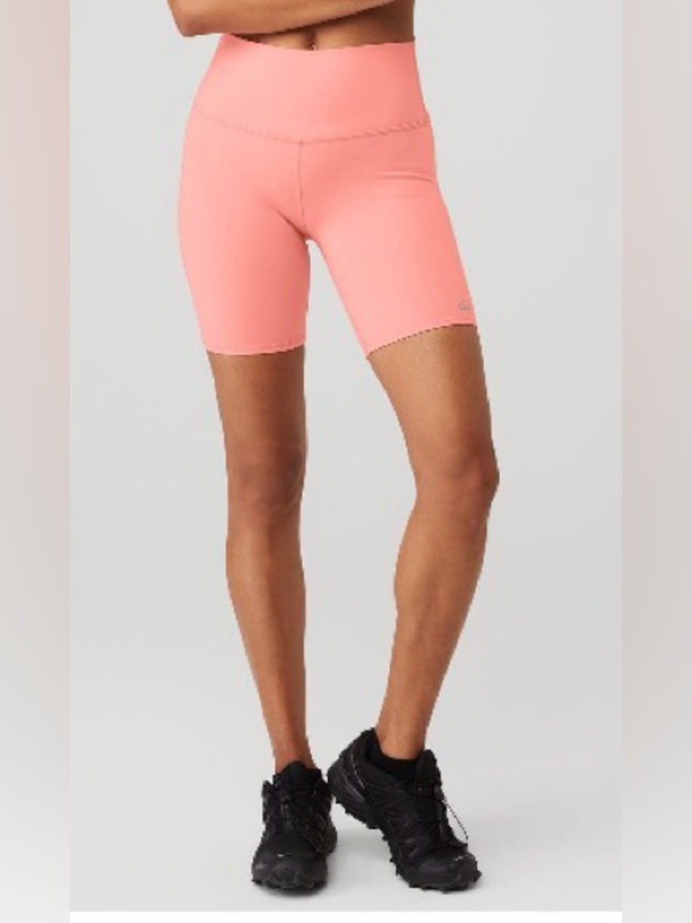 Alo 7” High-Waist Biker Short Strawberry Lemonade